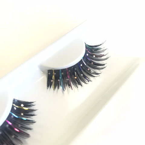 E116 Multi-Layered Rainbow False Lashes