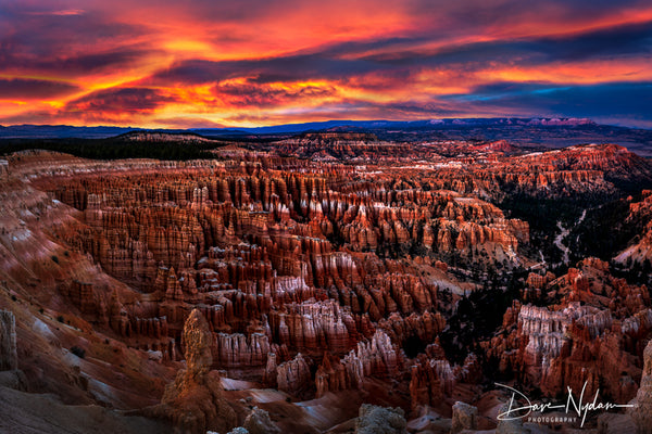 Bryce Canyon Amphitheater with Colorful Sunrise