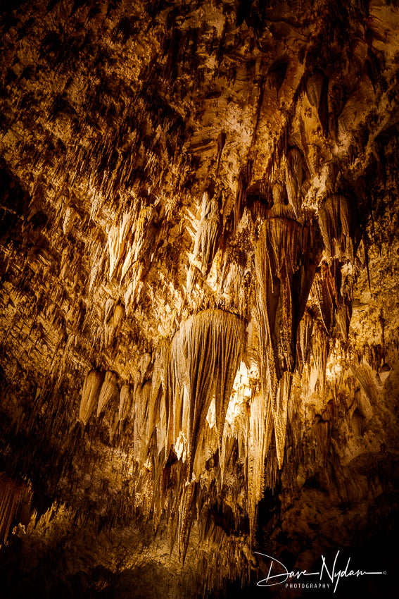 Close up of the Chandelier of Carlsbad Cavern