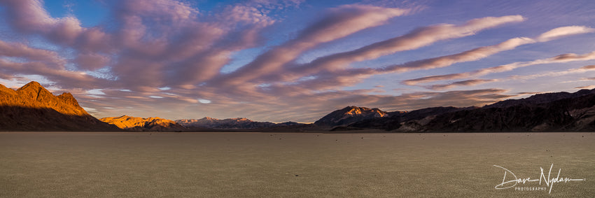 The Racetrack Playa at Sunrise Panoramic