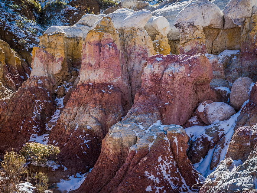 Colorful Rock Formations from Paint Mines Interpretive Park
