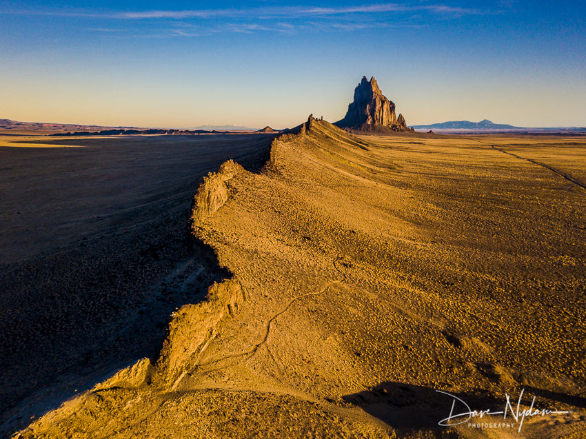 Aerial Image of Shiprock prior to Sunset