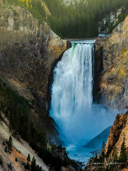 Lower Falls of Artist Point in Yellowstone National Park