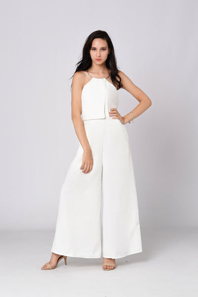 white gold jumpsuit