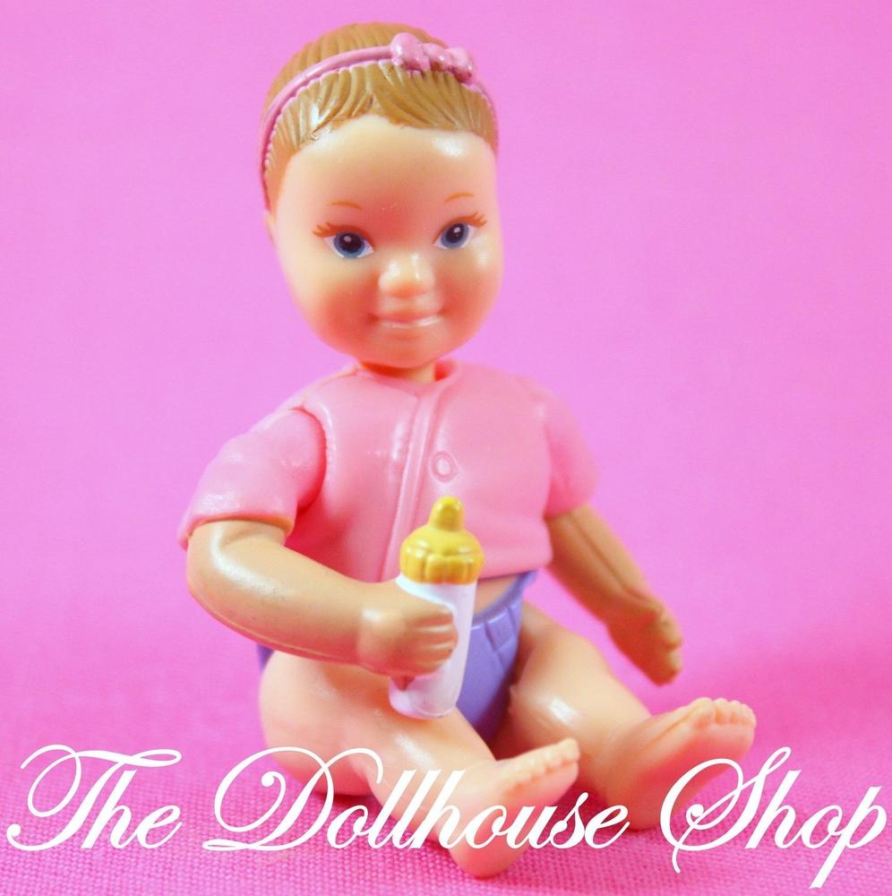 FISHER PRICE Loving Family Dream Dollhouse PINK CRADLE Baby Girl NURSERY Rock
