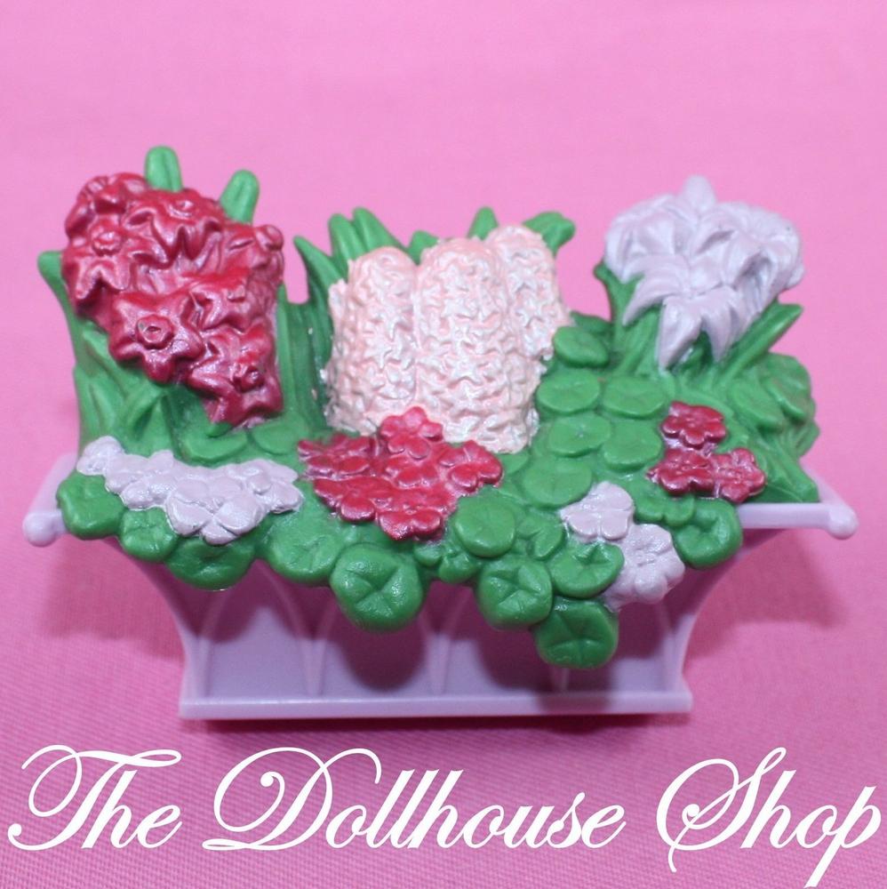 Details about   Fisher Price Loving Family Twin Time Dollhouse WINDOW BOX & FLOWERS Replacement 