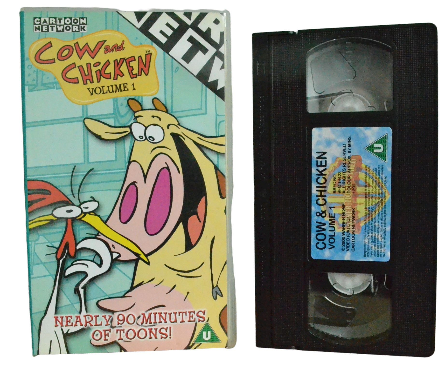 Cartoon Network Cow and Chicken: Volume 1 - Warner Home Video - Children's  - Pal VHS 5014780012929 – Golden Class Movies LTD