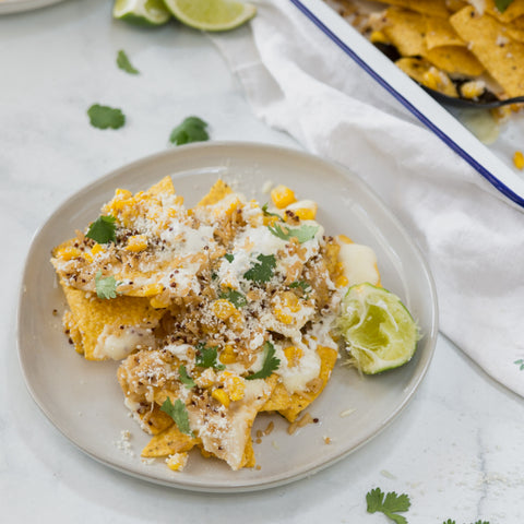 Mexican Street Corn Loaded Nachos