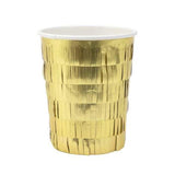 Party et Cie - Gold Fringed Cups