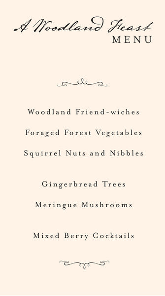 Party et Cie - A Winter Woodland Feast Menu