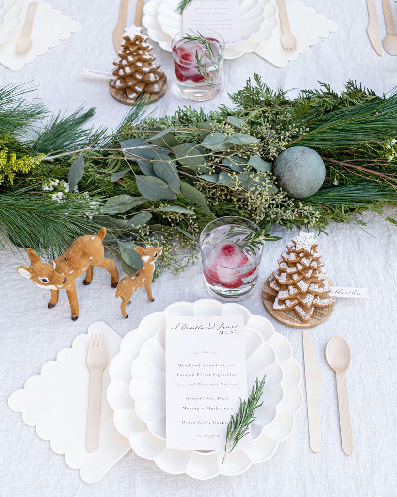 Party et Cie - A Winter Woodland Feast Placesetting