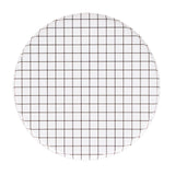 Party et Cie - Large Black and White Grid Plates