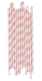 Party et Cie - Light Pink Striped STraws