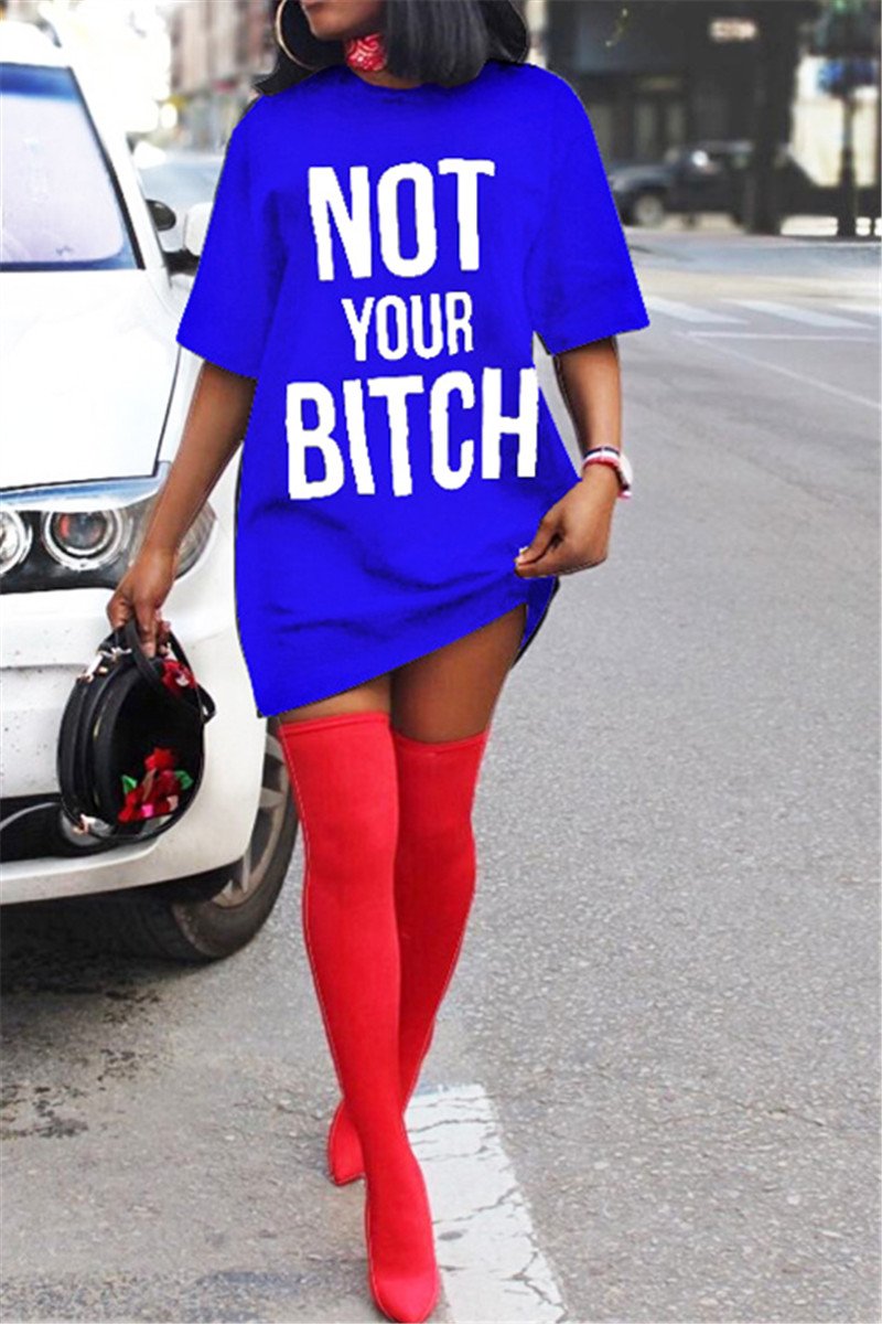 Slogan T-shirt Dress