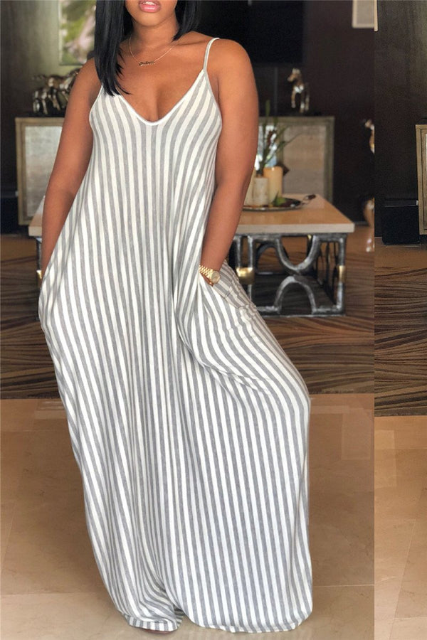Cami Stripe Maxi Dress - outyfit