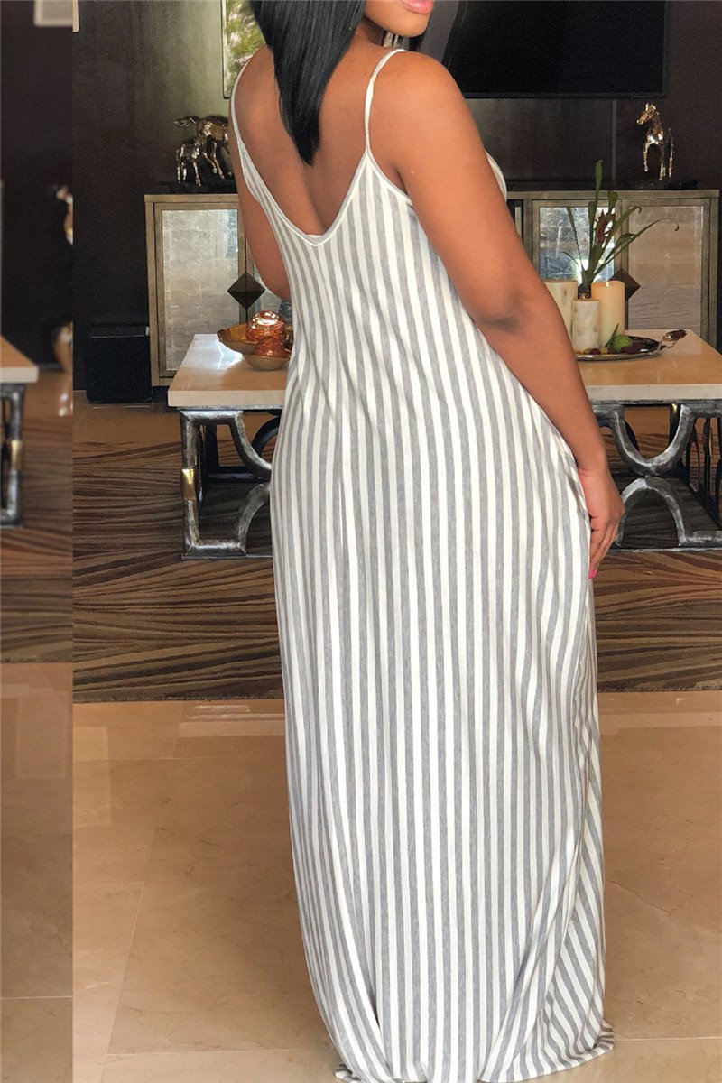 Cami Stripe Maxi Dress - outyfit