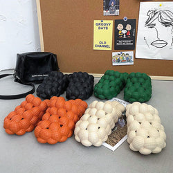 Men/Women Fashion Lychee Decor Vent Clogs