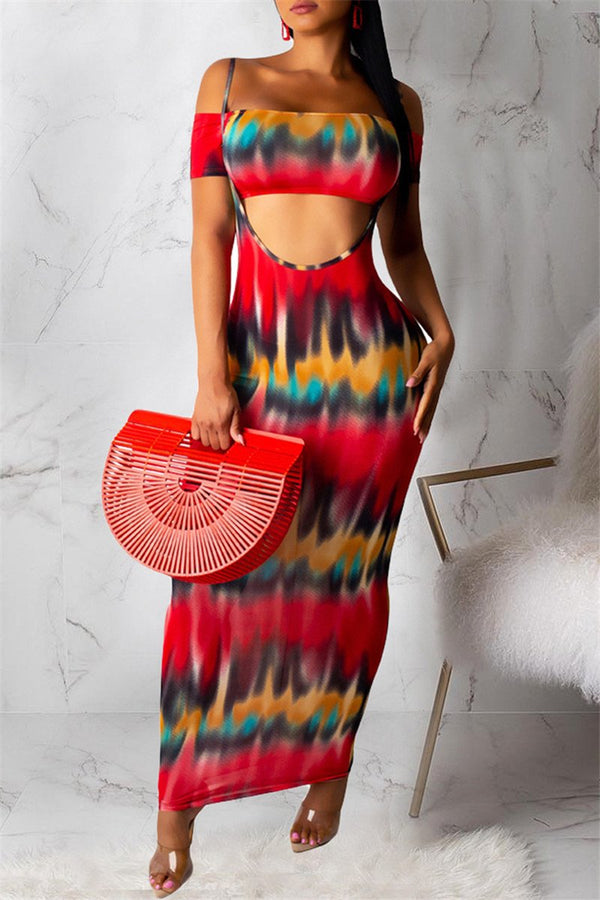 Tie Dye Tube & Cami Maxi Dress Sets