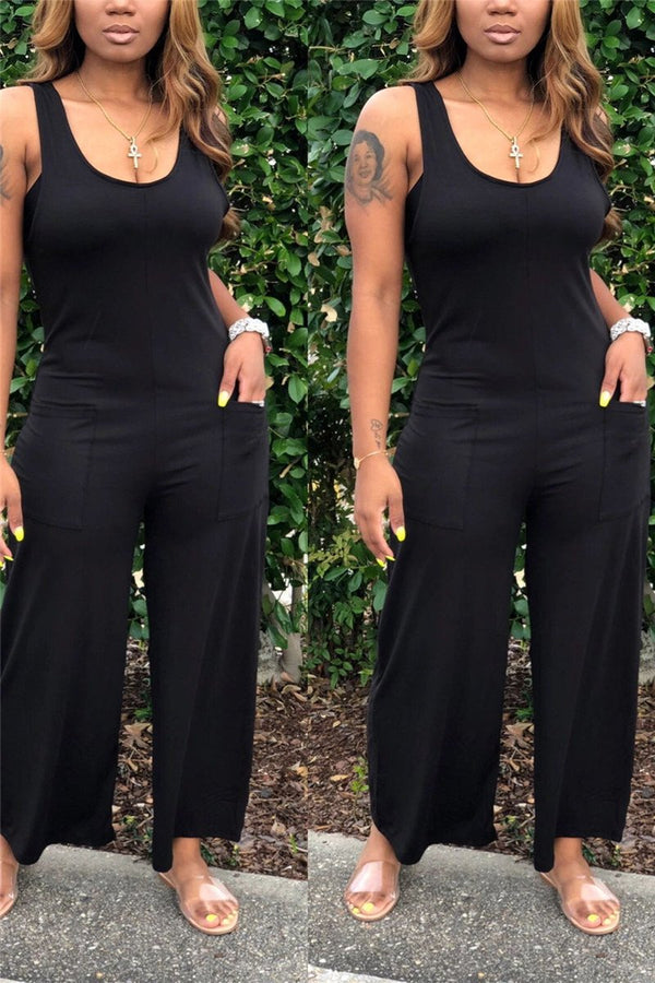 Plus Size Wide Leg Jumpsuit