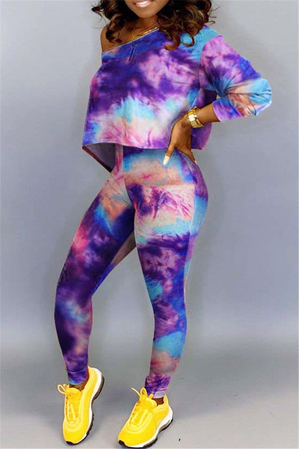 Casual Tie Dye Two PC Sets - outyfit