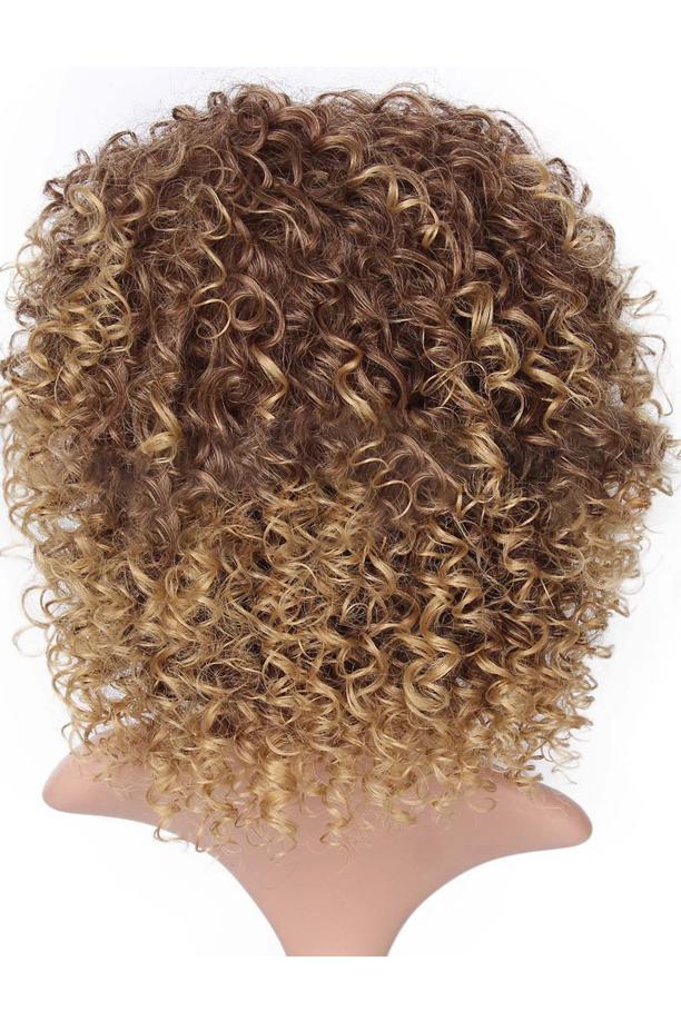 Small Curly Gold Hair Wigs