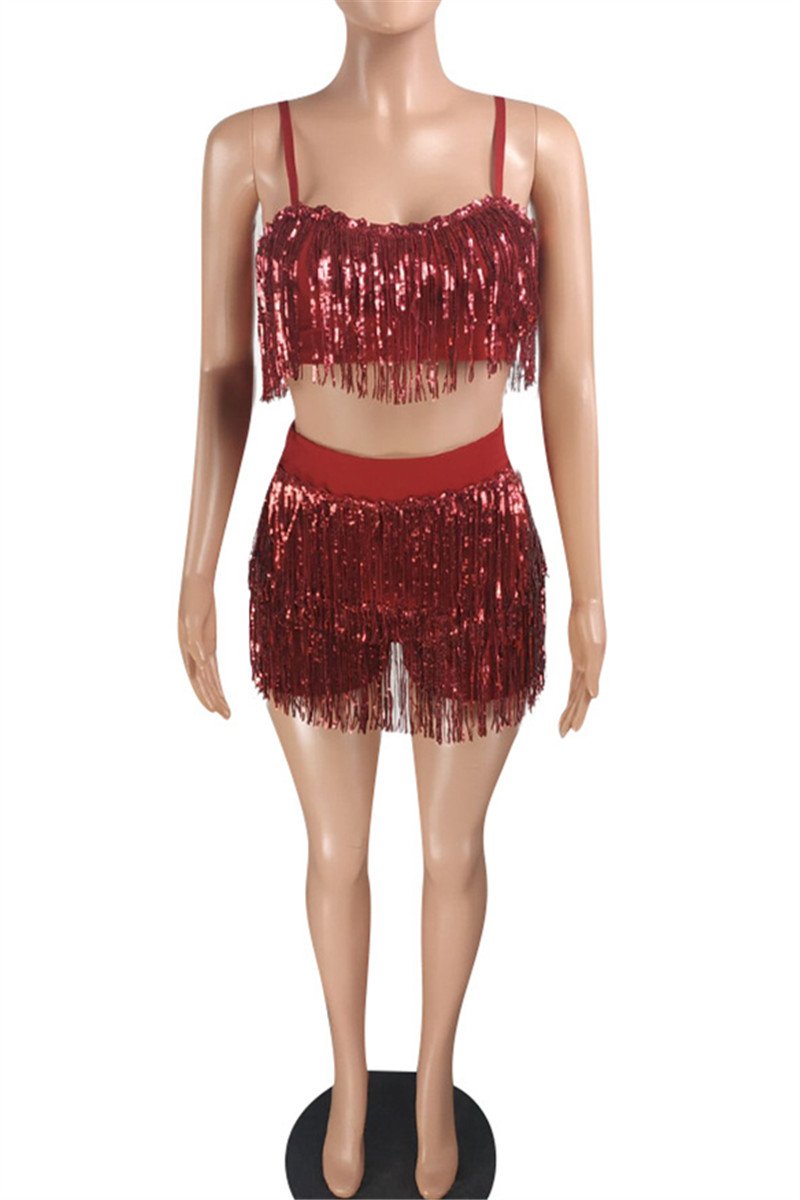 Sequin Tassel Two PC Sets