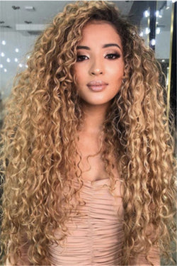 Color Changing Long Curly Wigs
