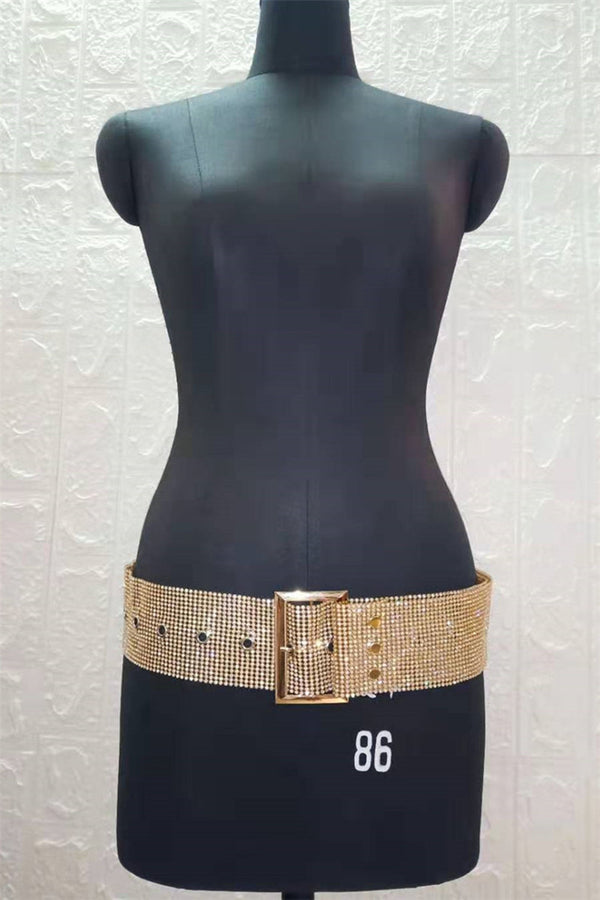 Shining Rhinestone Waistband