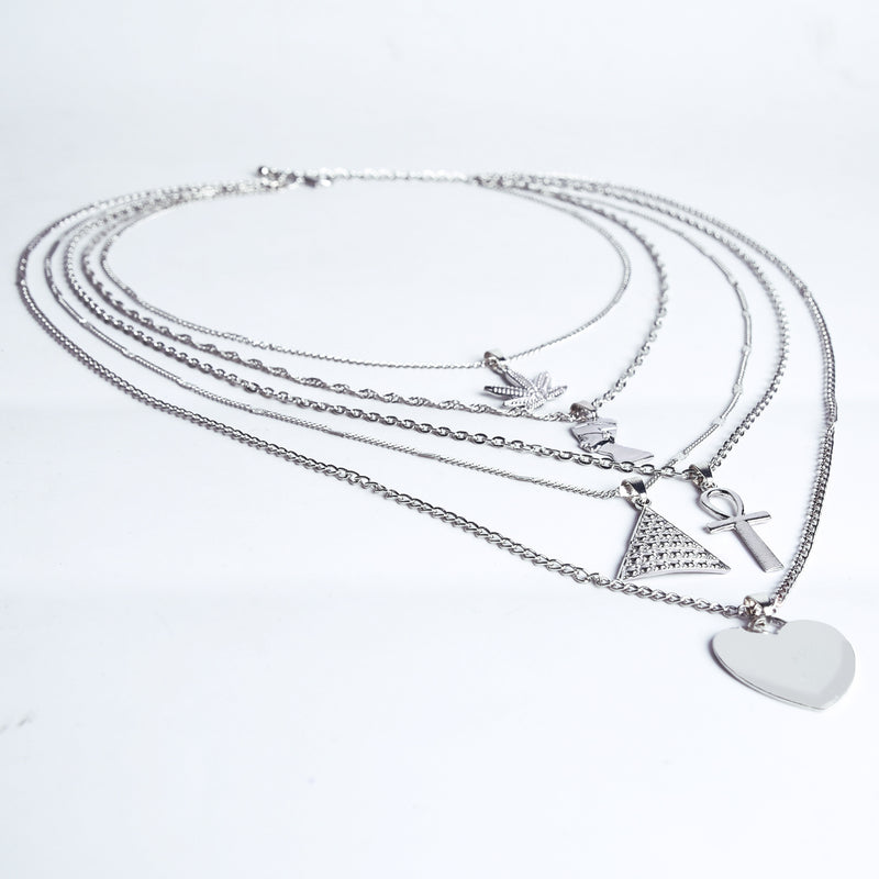 Trendy Layered Heart Shaped Necklace