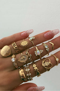 Trendy 15-piece Jewellery Ring