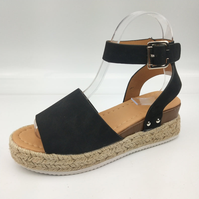 Rope Bukle Platform Sandals