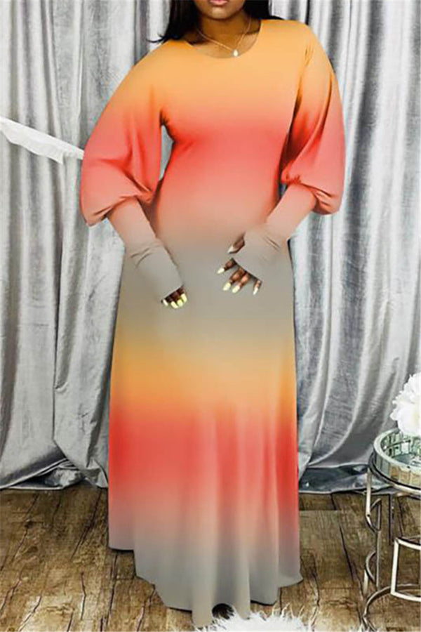 Casual Color Changing Maxi Dress