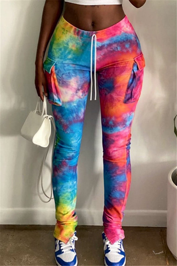 Tie Dye Pants With Pockets