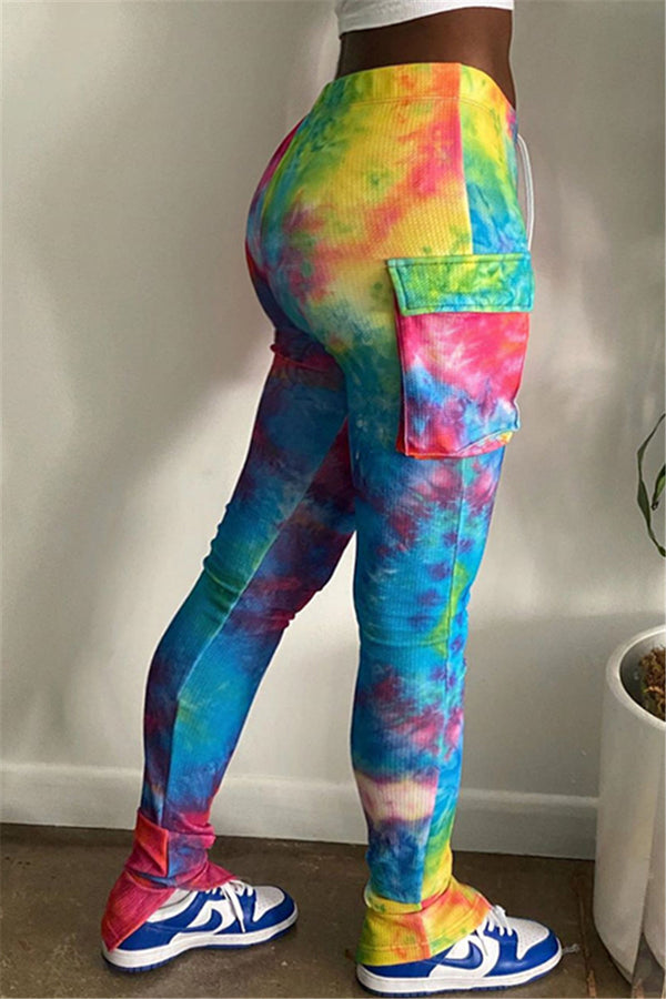 Tie Dye Pants With Pockets