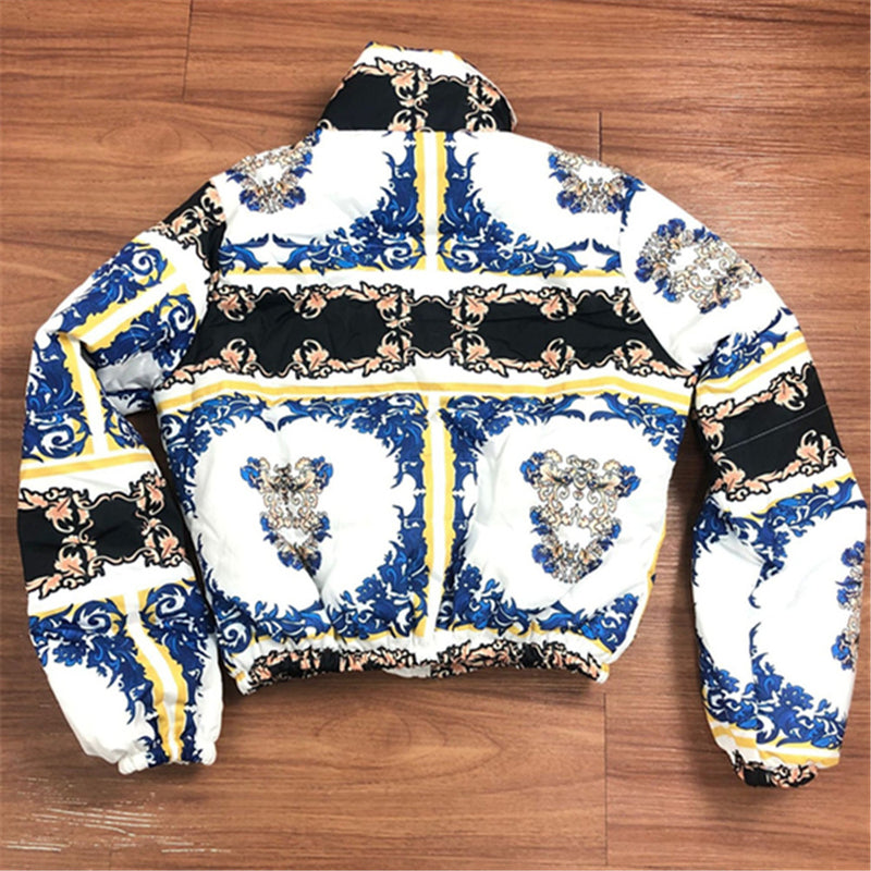 Casual Printed Puffer Jacket