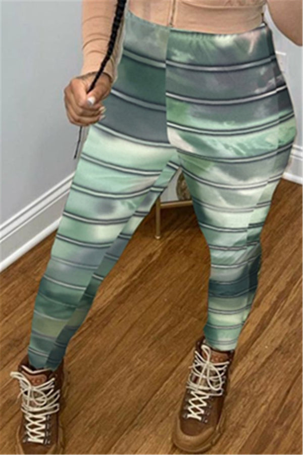 Stripe Printed Womens Pants
