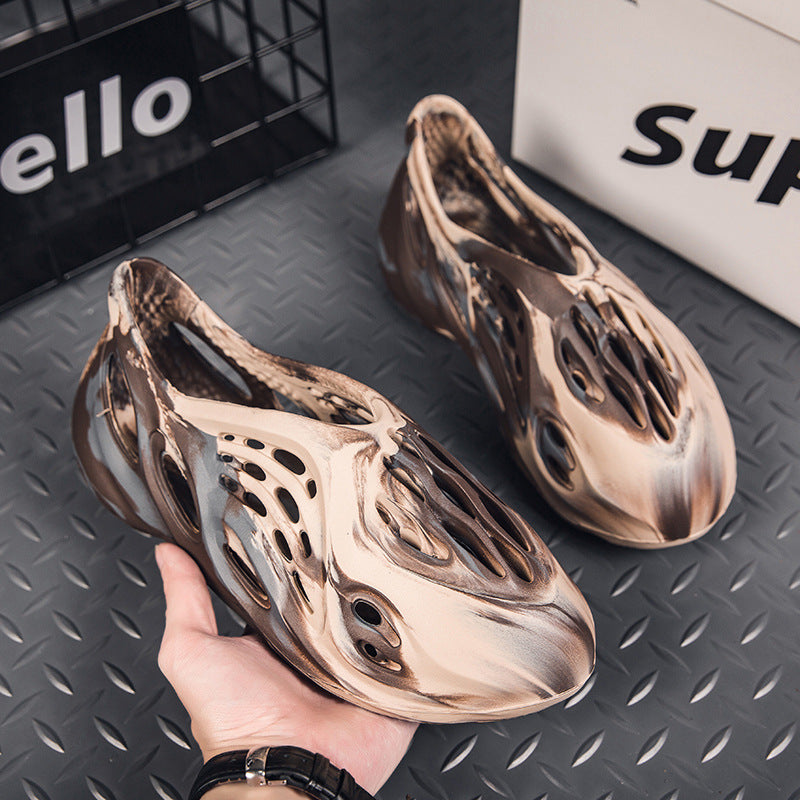 Women Fashion Colorful Couples Hollow Decor Vent Clogs