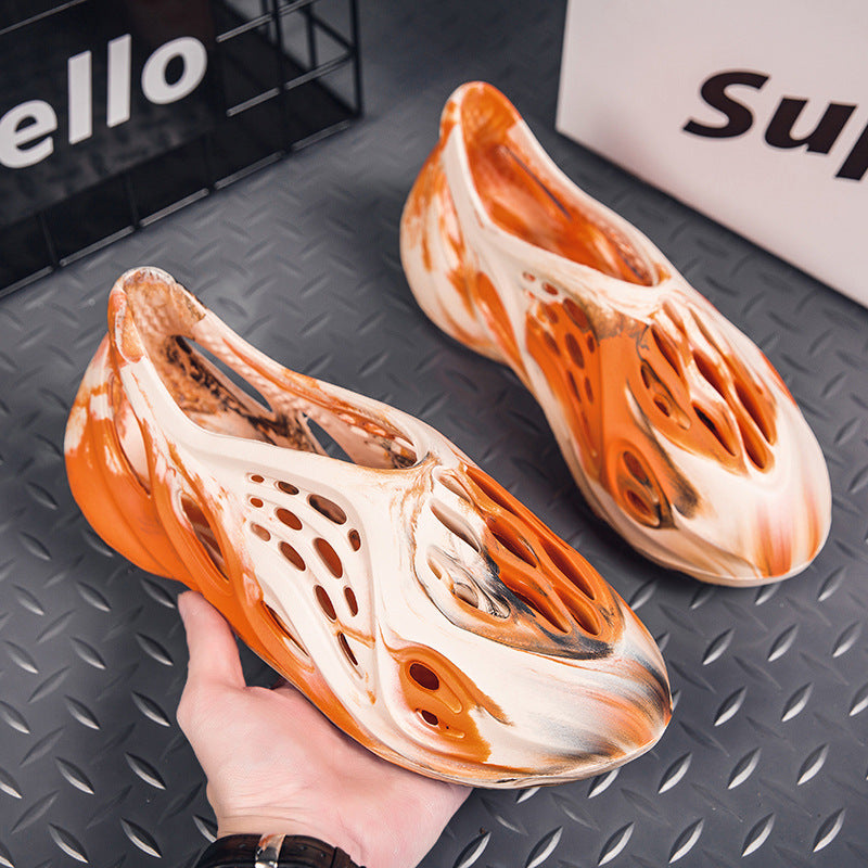 Women Fashion Colorful Couples Hollow Decor Vent Clogs