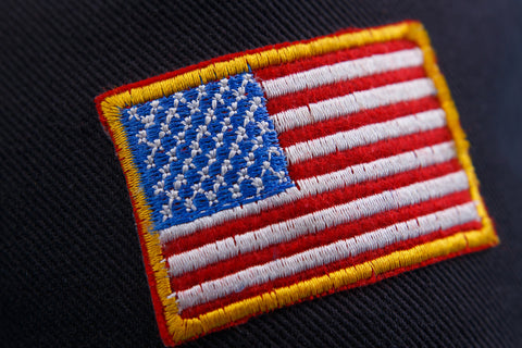 embroidered american flag