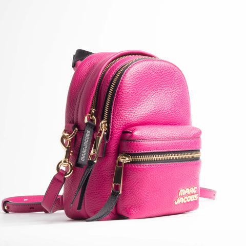Trek Pack Leather Mini Backpack - Magenta