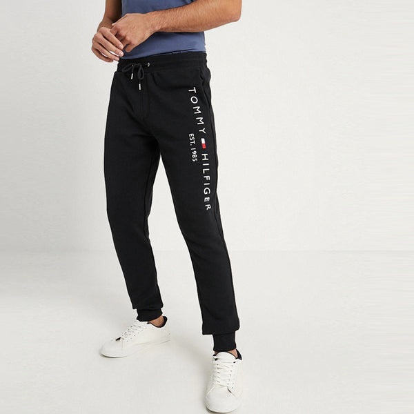 tommy hilfiger black joggers