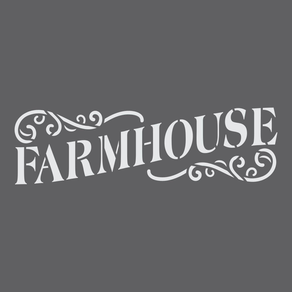 Farmhouse Sign Craft Stencil by Crafty Stencils