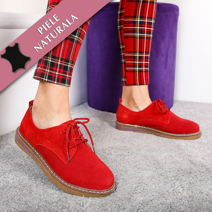 Mocasini Dama Adalynn - Red