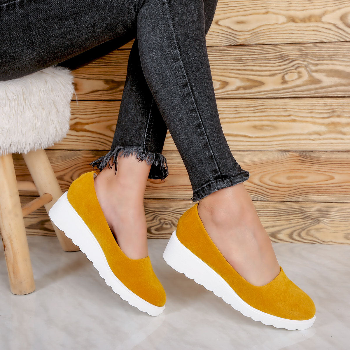 Pantofi Casual Letisha - Yellow