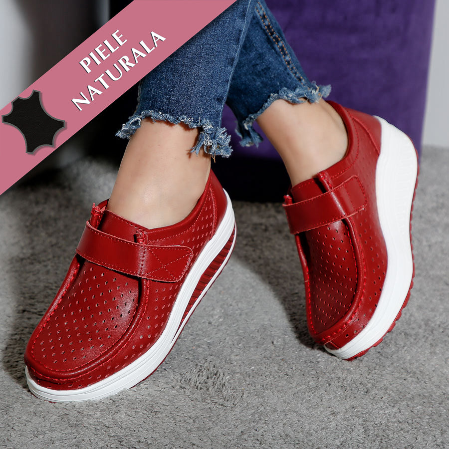 Pantofi Dama Cu Platforma Brynn - Red