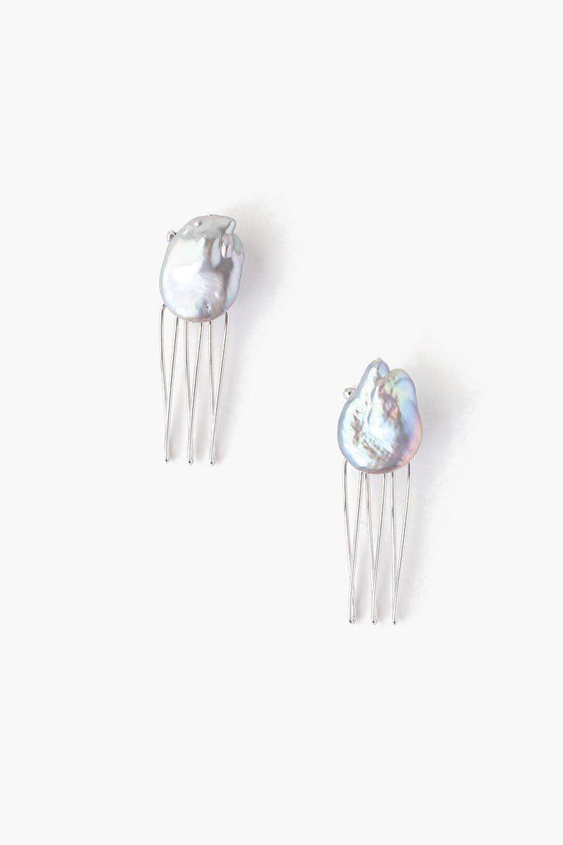 Mini Peacock Pearl Duo Hair Combs Mini Peacock Pearl Duo Hair Combs