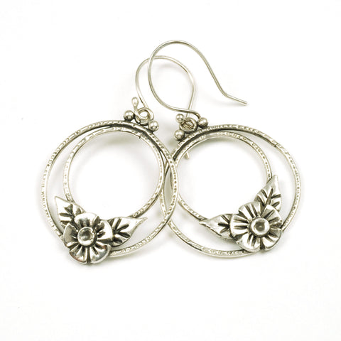 double ring earrings - Vickie Hallmark jewelry workshop sample
