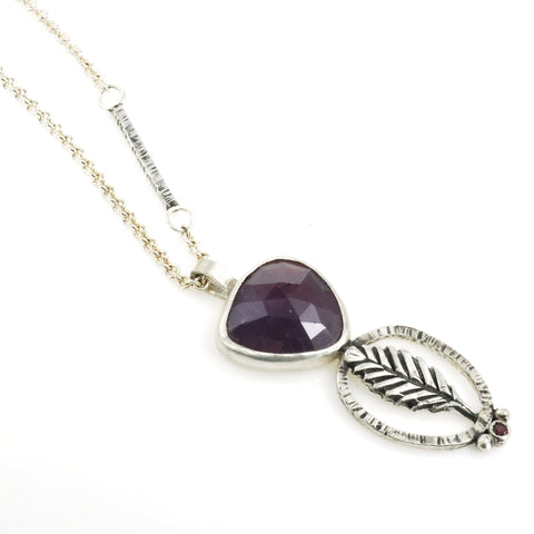 Vickie Hallmark | Purple Leaf Pendant 