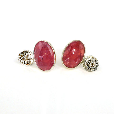 Vickie Hallmark | Rose Sapphire Earrings