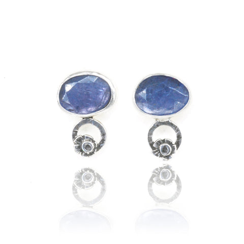 Vickie Hallmark | tanzanite blossom earrings